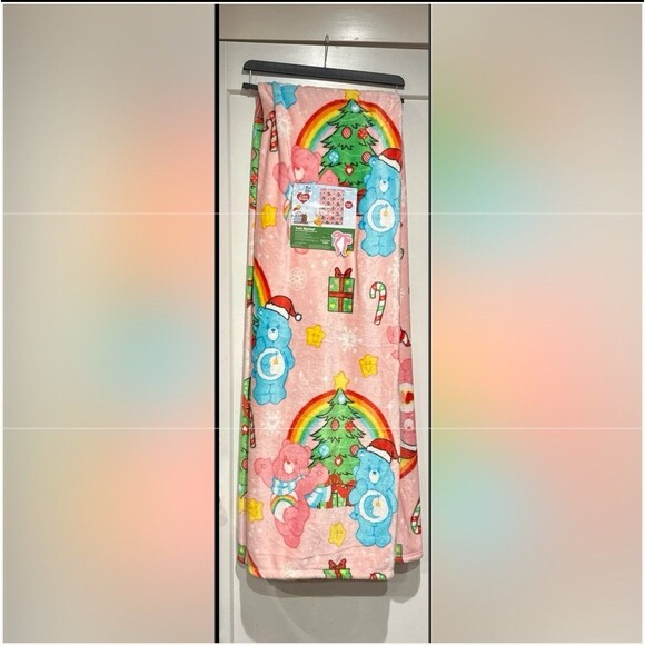 Care Bears Twin Size Christmas Blanket - Picture 1 of 5